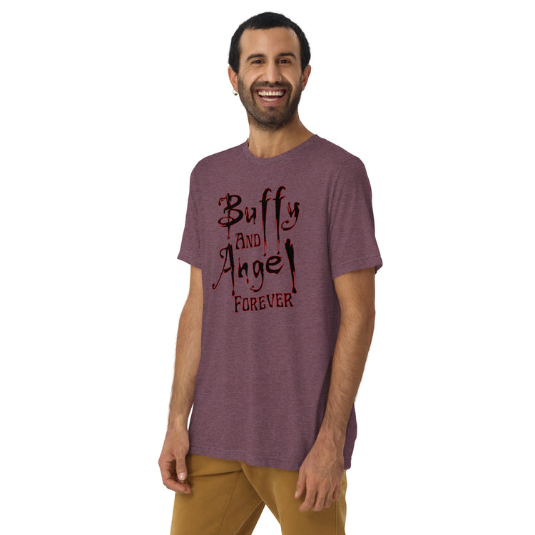 Buffy and Angel Forever Tri-Blend T-Shirt - Fandom-Made