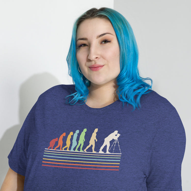 Photographer Evolution Unisex Tri-Blend T-Shirt - Fandom-Made