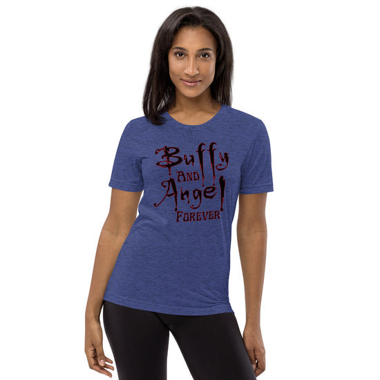 Buffy and Angel Forever Tri-Blend T-Shirt - Fandom-Made