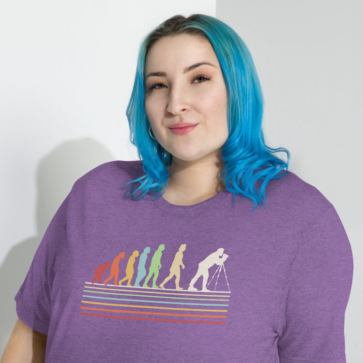Photographer Evolution Unisex Tri-Blend T-Shirt - Fandom-Made