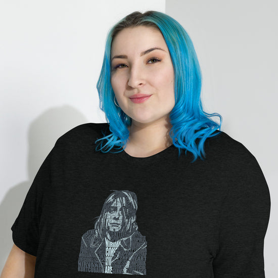 Kurt Cobain Tri-Blend T-Shirt - Fandom-Made