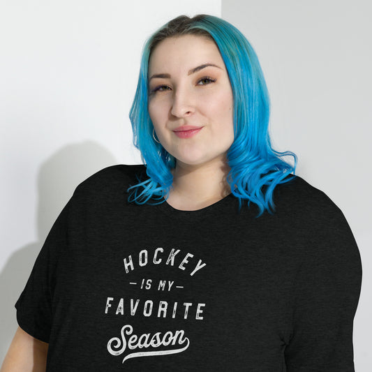 Hockey Season Tri-Blend T-Shirt - Fandom-Made