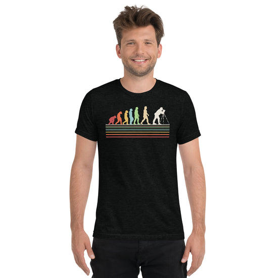 Photographer Evolution Unisex Tri-Blend T-Shirt - Fandom-Made