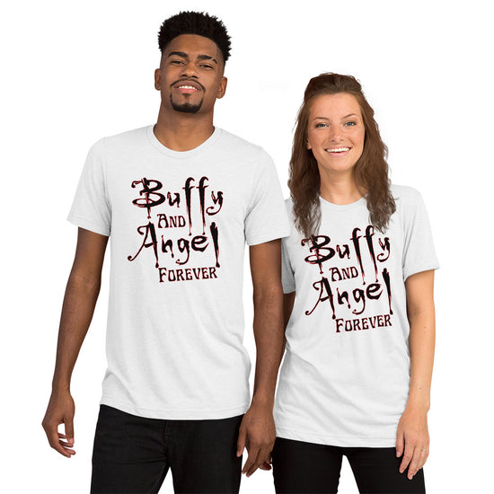 Buffy and Angel Forever Tri-Blend T-Shirt - Fandom-Made