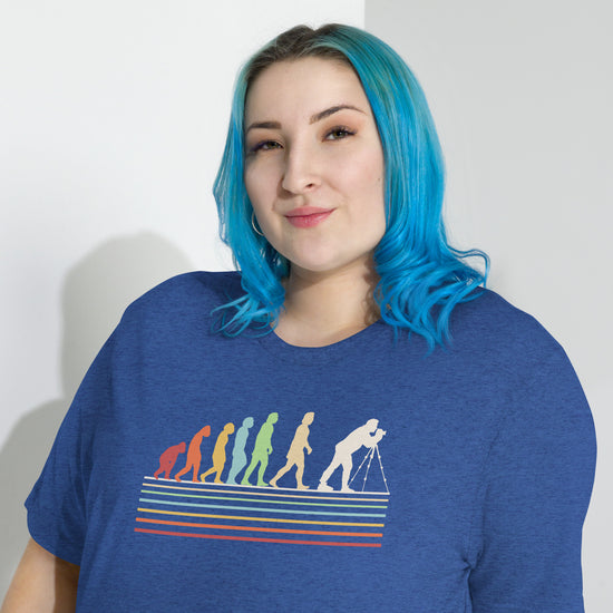 Photographer Evolution Unisex Tri-Blend T-Shirt - Fandom-Made