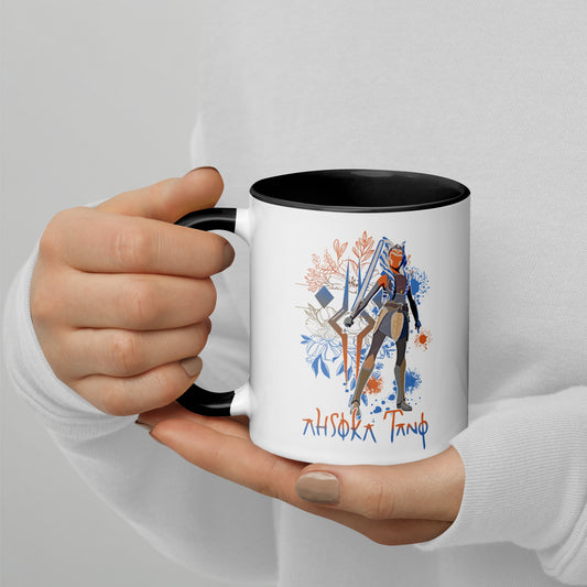 Ahsoka Tano Flowers Mug - Fandom-Made