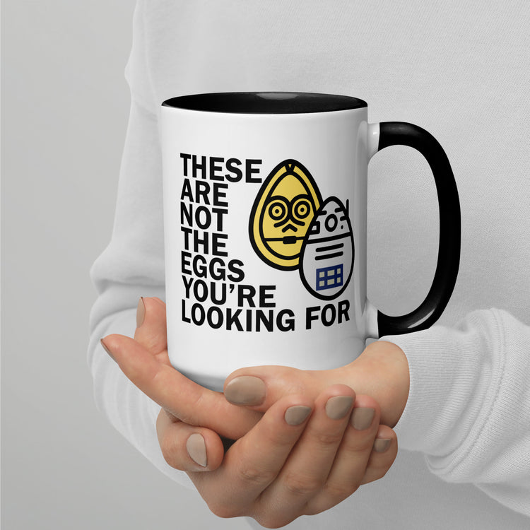 These Are Not The Eggs You Are Looking For Mug with Color Inside - Fandom-Made