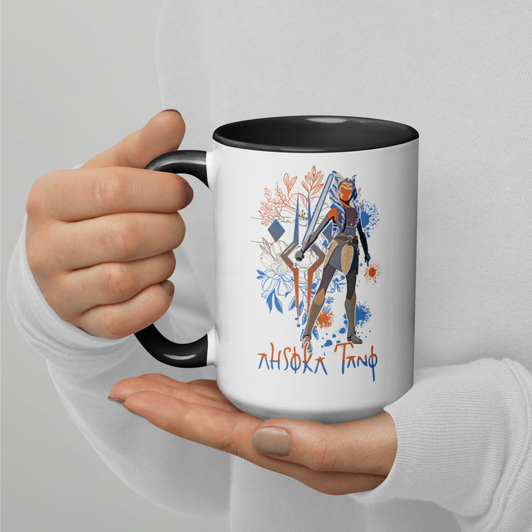 Ahsoka Tano Flowers Mug - Fandom-Made