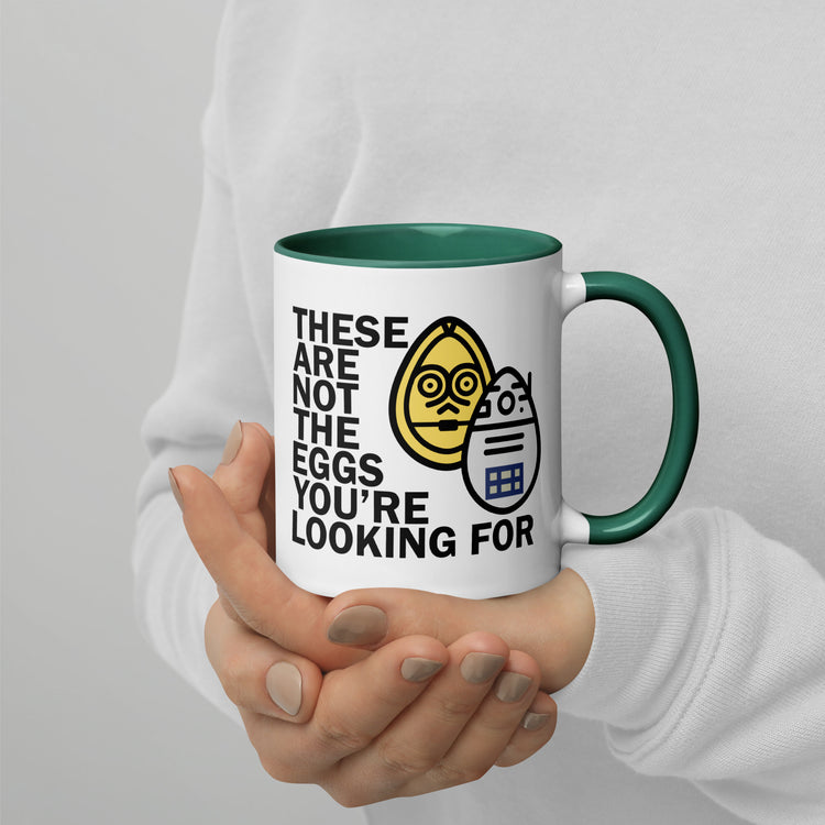 These Are Not The Eggs You Are Looking For Mug with Color Inside - Fandom-Made