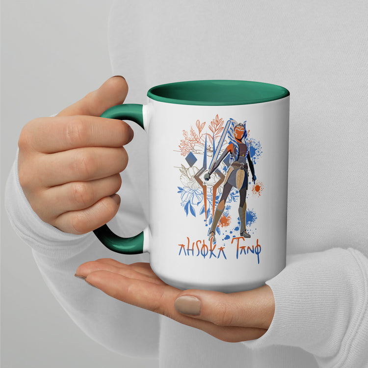 Ahsoka Tano Flowers Mug - Fandom-Made