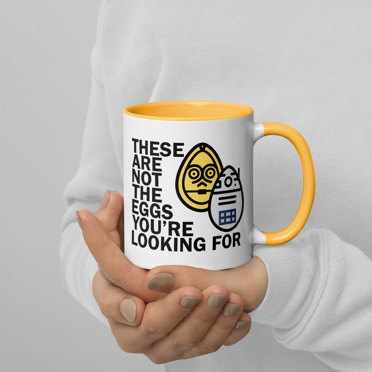 These Are Not The Eggs You Are Looking For Mug with Color Inside - Fandom-Made