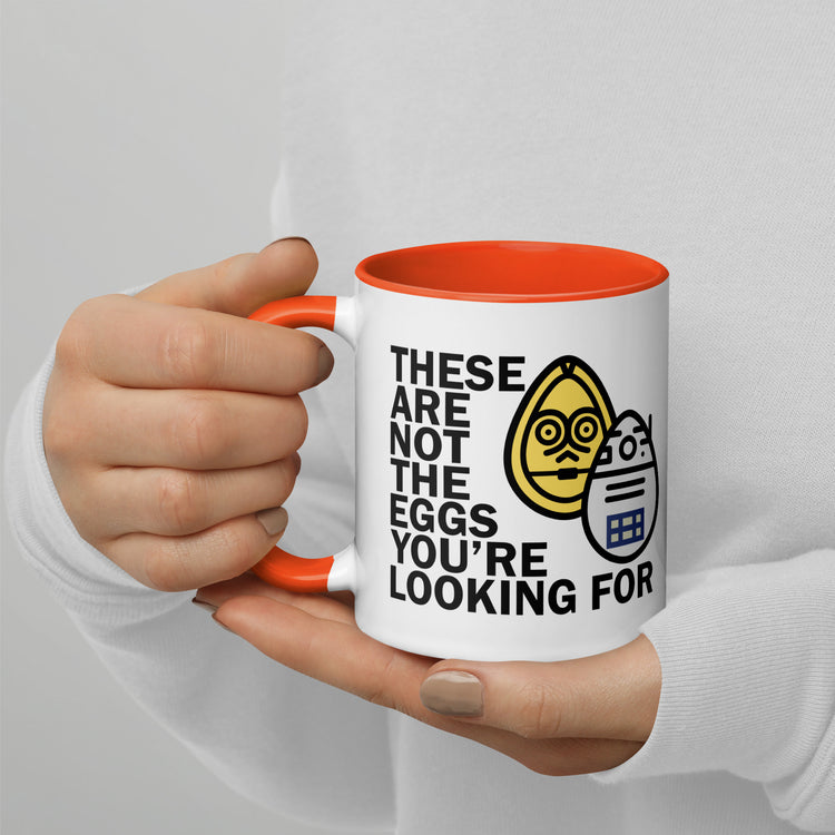 These Are Not The Eggs You Are Looking For Mug with Color Inside - Fandom-Made