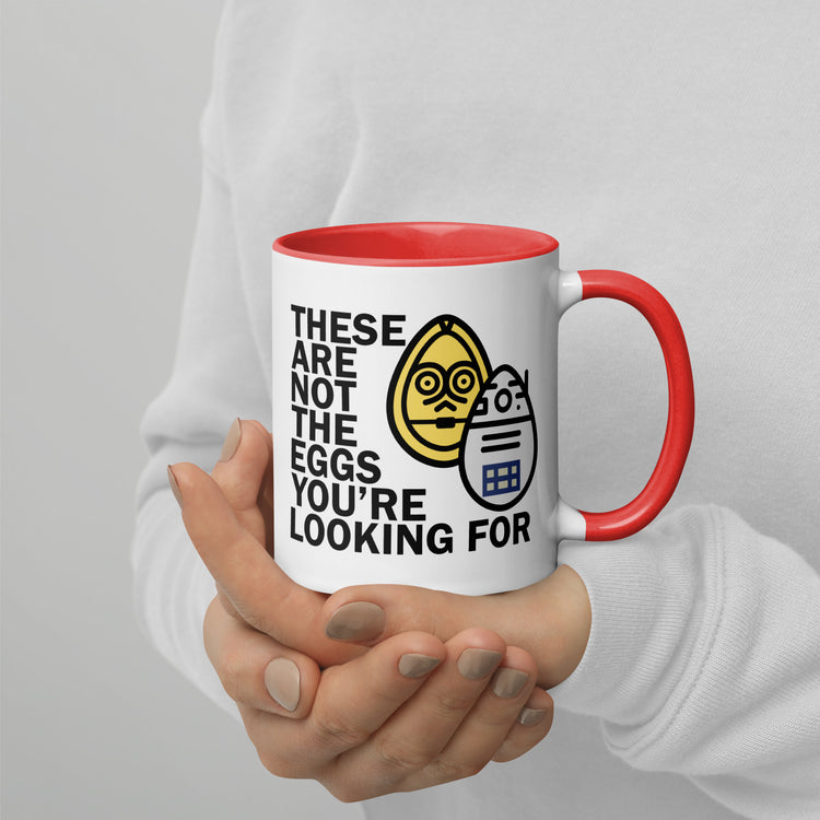 These Are Not The Eggs You Are Looking For Mug with Color Inside - Fandom-Made