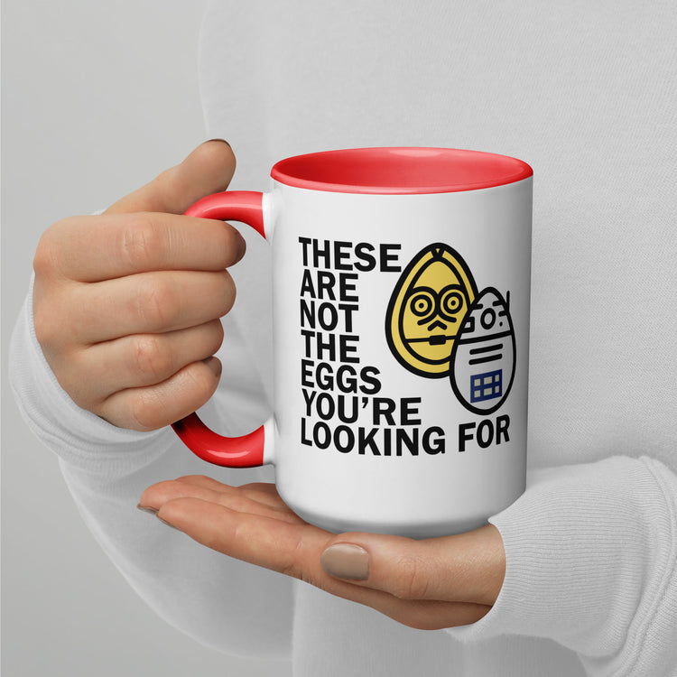 These Are Not The Eggs You Are Looking For Mug with Color Inside - Fandom-Made