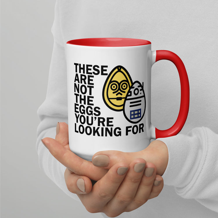 These Are Not The Eggs You Are Looking For Mug with Color Inside - Fandom-Made