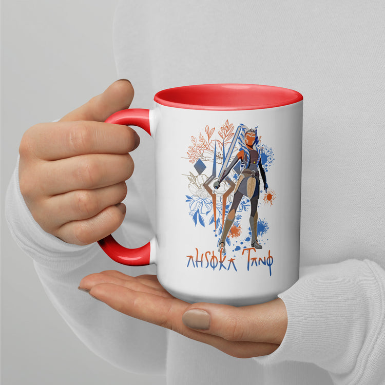 Ahsoka Tano Flowers Mug - Fandom-Made