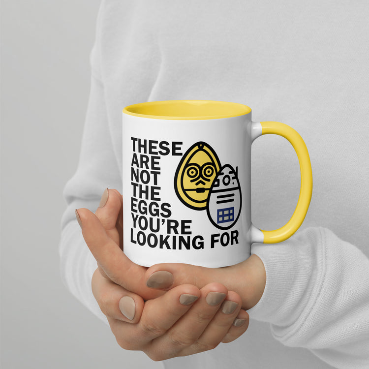 These Are Not The Eggs You Are Looking For Mug with Color Inside - Fandom-Made