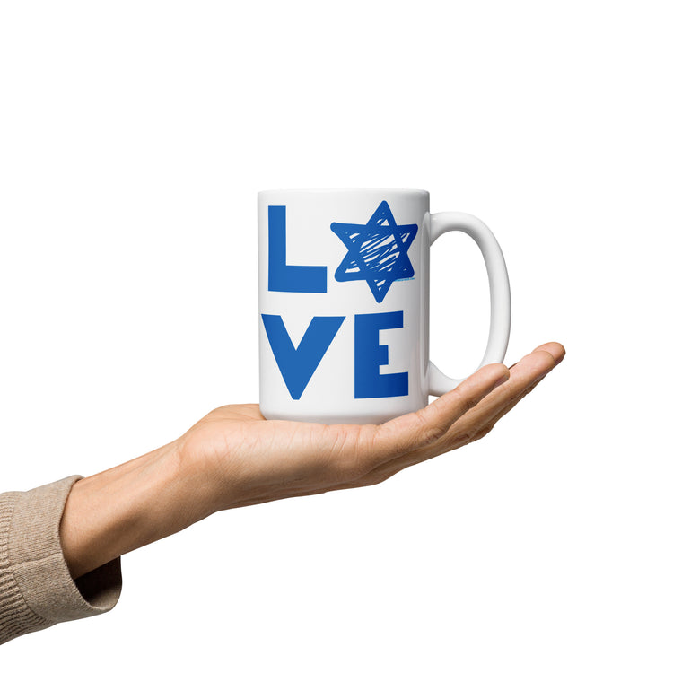 Love Star of David Mug - Fandom-Made