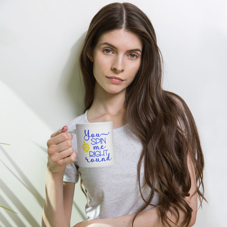 You Spin Me Right Round Mug - Fandom-Made