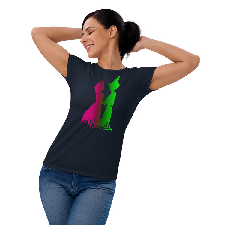 Elphaba And Glinda Women's Fashion Fit T-Shirt - Fandom-Made
