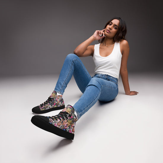 MGK Women's High Top Canvas Shoes - Fandom-Made