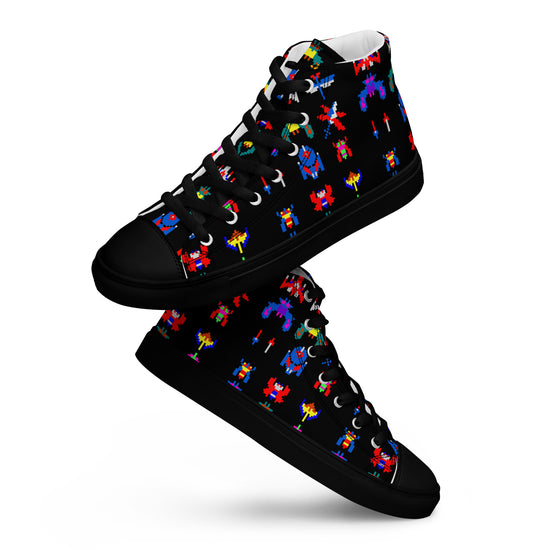 Galaga Women's High Top Canvas Shoes - Fandom-Made