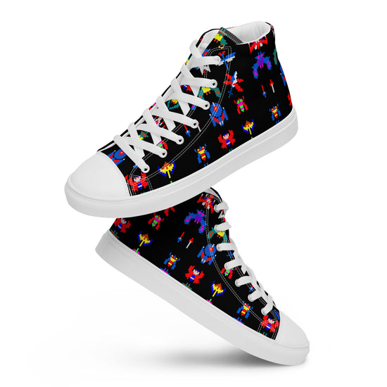 Galaga Women's High Top Canvas Shoes - Fandom-Made