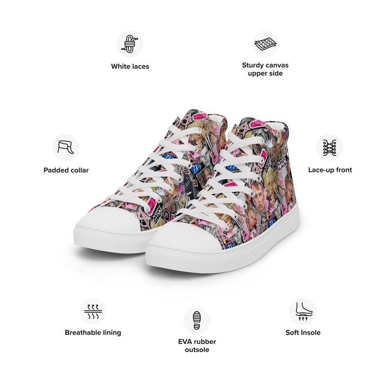 MGK Women's High Top Canvas Shoes - Fandom-Made