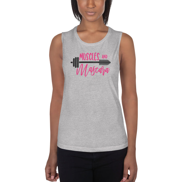 Muscles And Mascara Ladies’ Muscle Tank - Fandom-Made