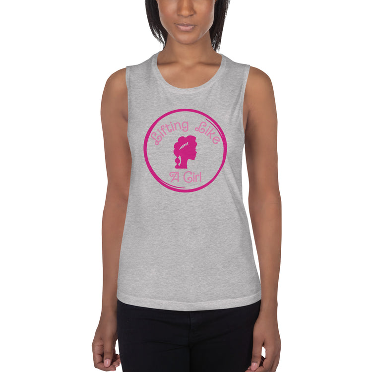 Lifting Like a Girl Ladies’ Muscle Tank - Fandom-Made