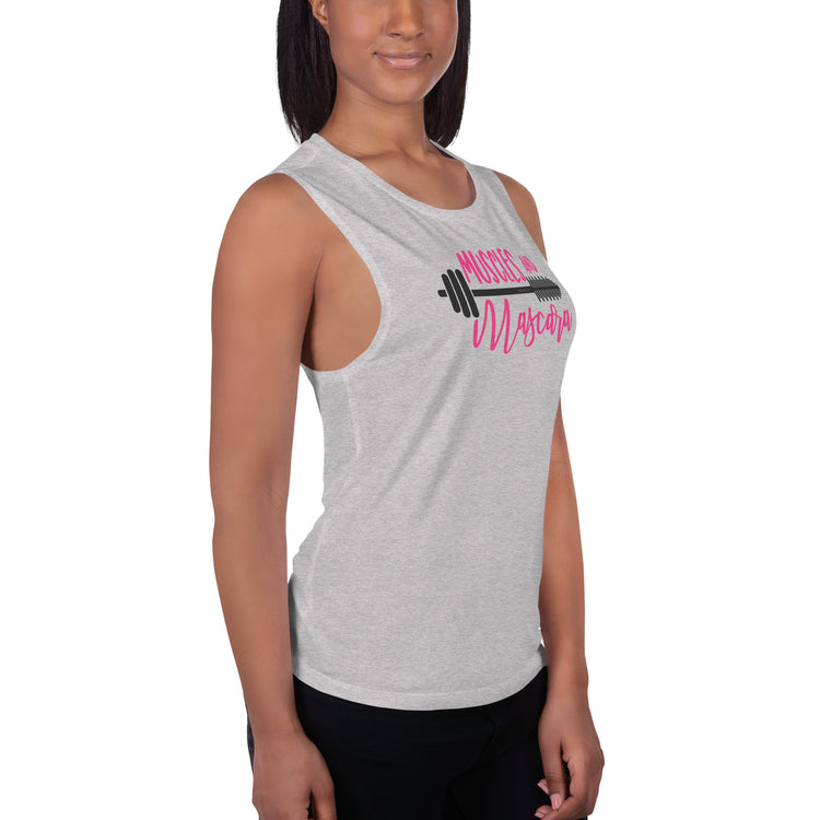 Muscles And Mascara Ladies’ Muscle Tank - Fandom-Made