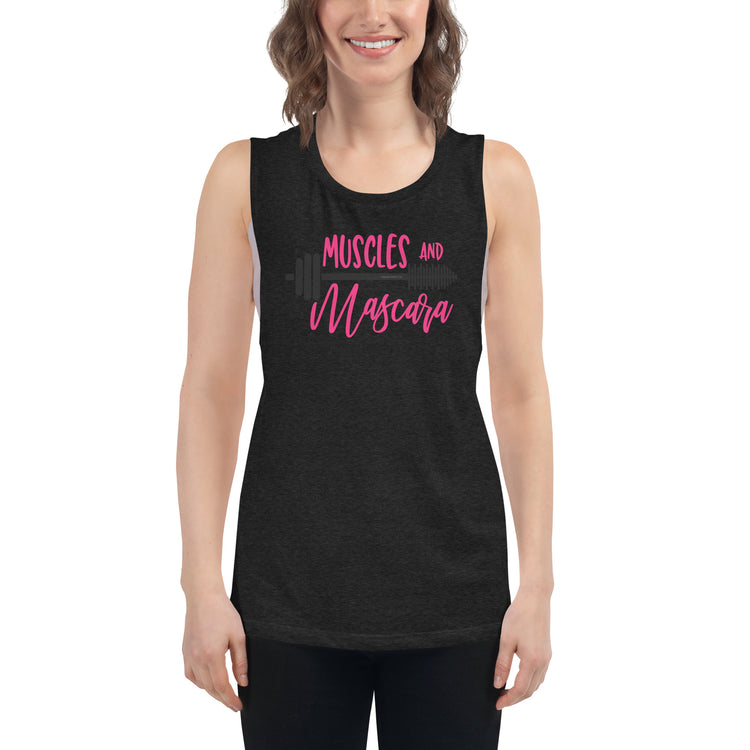 Muscles And Mascara Ladies’ Muscle Tank - Fandom-Made