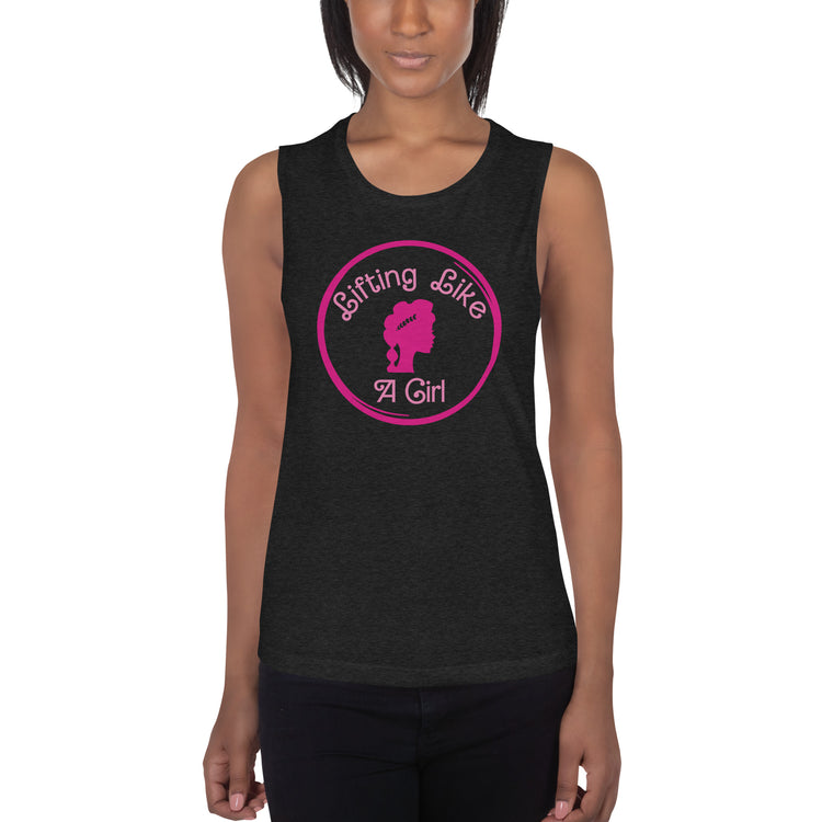 Lifting Like a Girl Ladies’ Muscle Tank - Fandom-Made