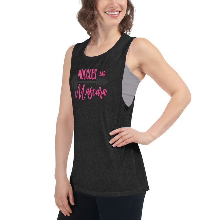 Muscles And Mascara Ladies’ Muscle Tank - Fandom-Made