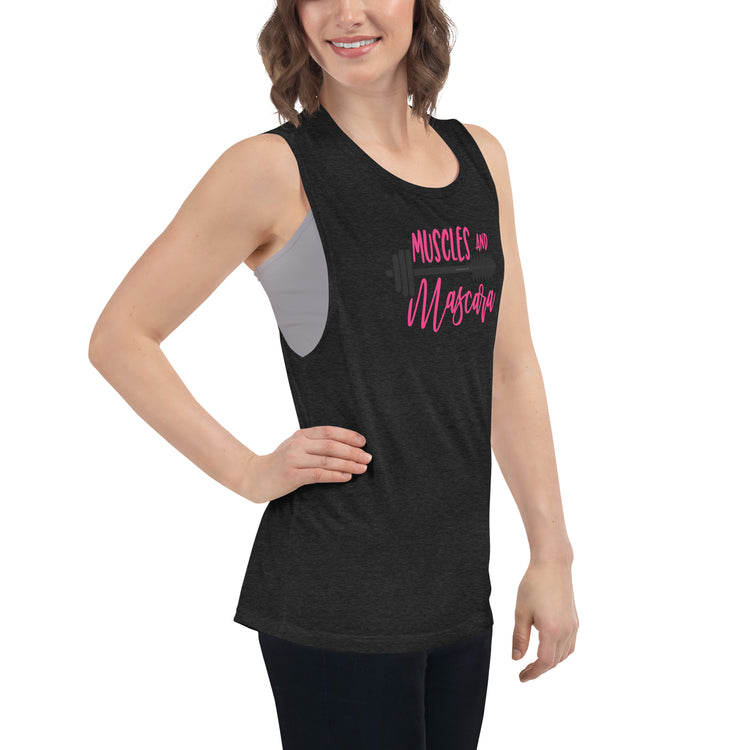 Muscles And Mascara Ladies’ Muscle Tank - Fandom-Made