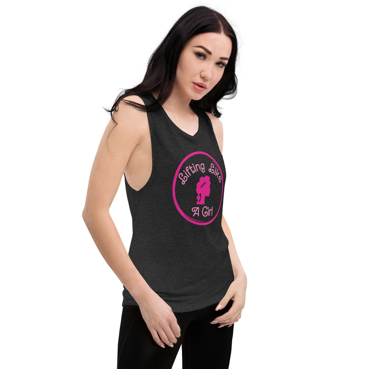 Lifting Like a Girl Ladies’ Muscle Tank - Fandom-Made