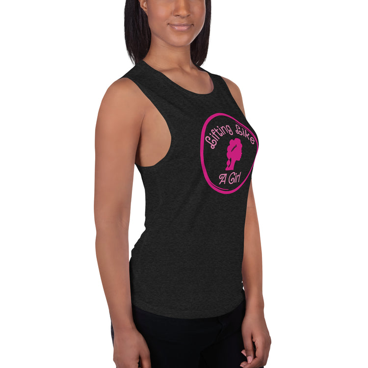 Lifting Like a Girl Ladies’ Muscle Tank - Fandom-Made