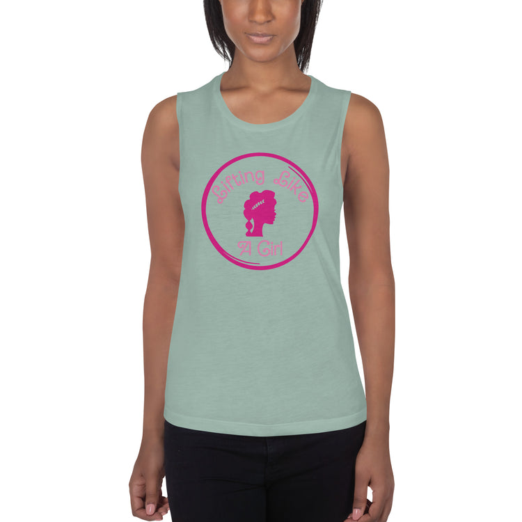 Lifting Like a Girl Ladies’ Muscle Tank - Fandom-Made