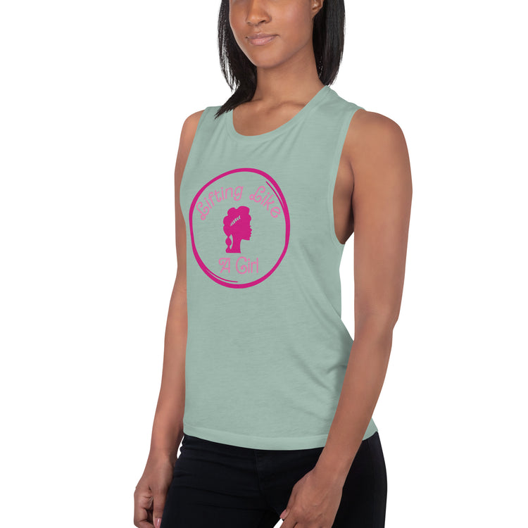 Lifting Like a Girl Ladies’ Muscle Tank - Fandom-Made