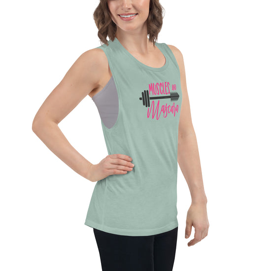 Muscles And Mascara Ladies’ Muscle Tank - Fandom-Made