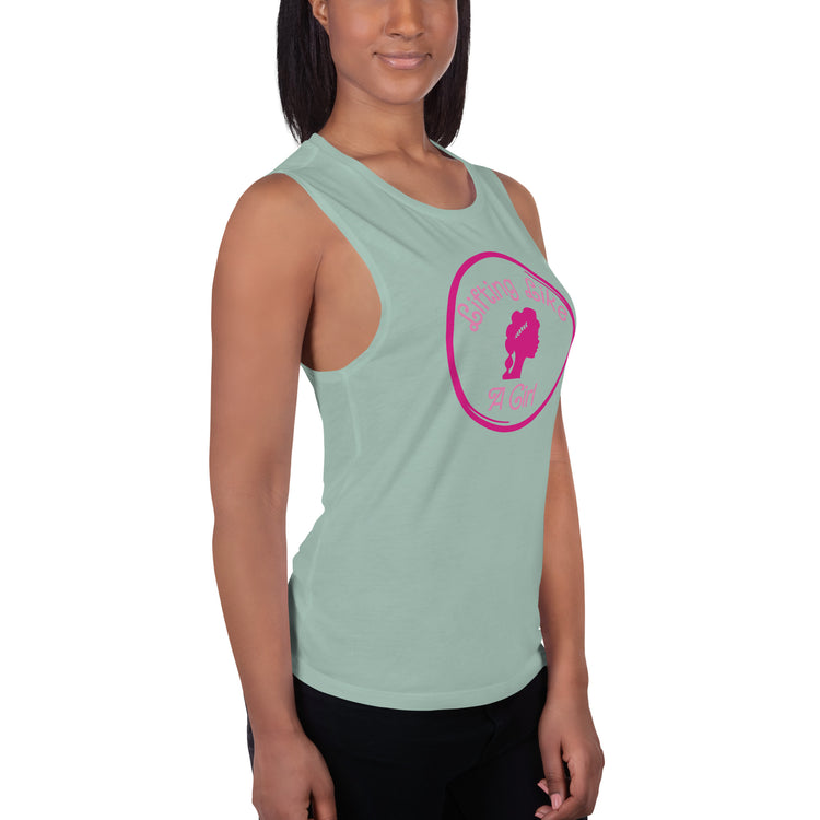 Lifting Like a Girl Ladies’ Muscle Tank - Fandom-Made