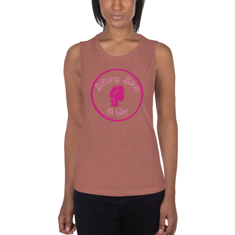 Lifting Like a Girl Ladies’ Muscle Tank - Fandom-Made