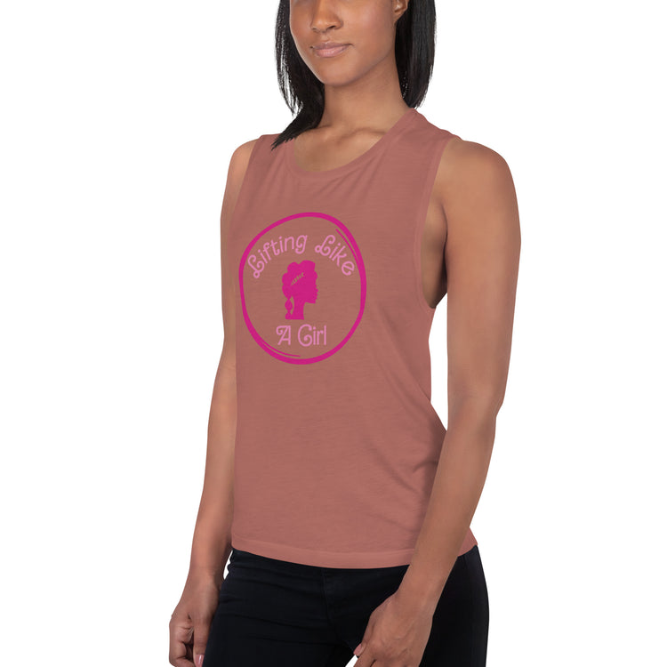 Lifting Like a Girl Ladies’ Muscle Tank - Fandom-Made