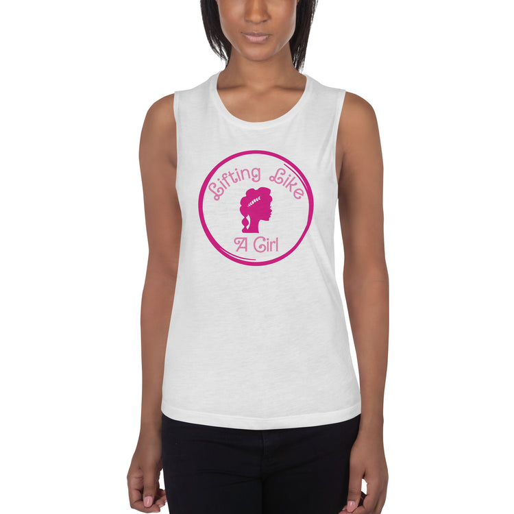 Lifting Like a Girl Ladies’ Muscle Tank - Fandom-Made