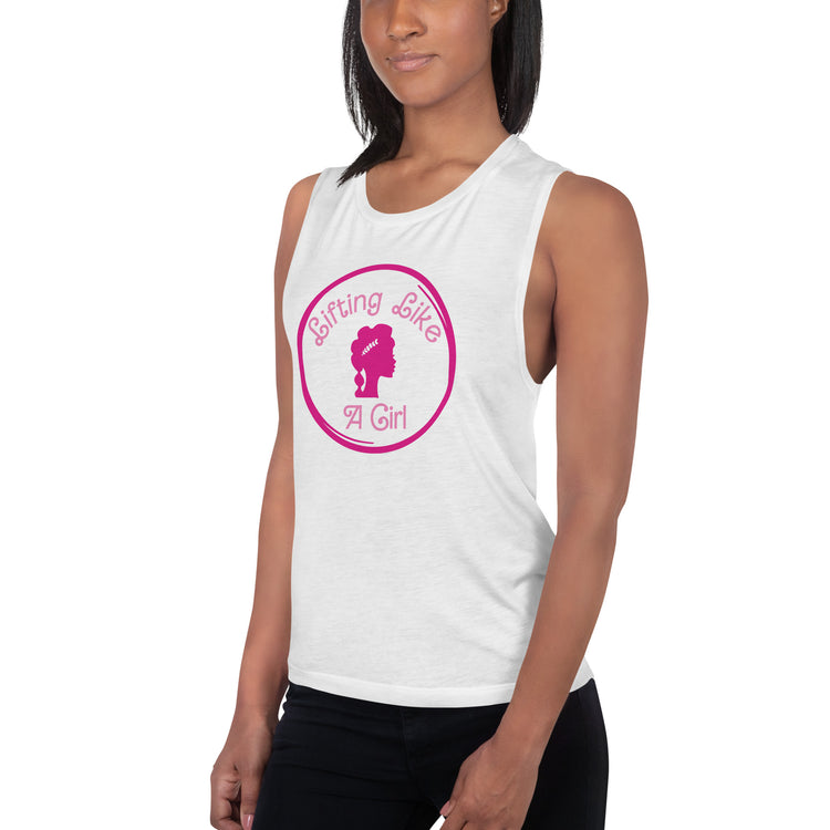 Lifting Like a Girl Ladies’ Muscle Tank - Fandom-Made