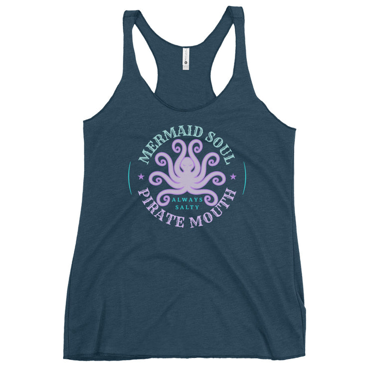 Mermaid Soul Pirate Mouth Women's Racerback Tank Top - Fandom-Made