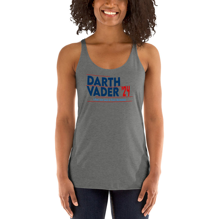 Darth Vader 2024 Women's Tri-Blend Racerback Tank Top - Fandom-Made