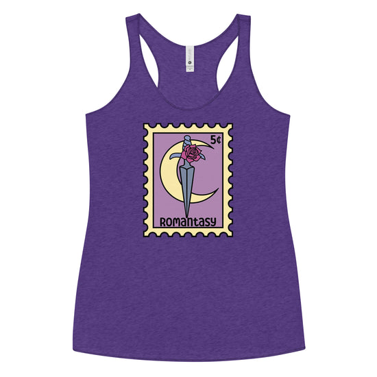 Romantasy Women's Tri-Blend Racerback Tank Top - Fandom-Made