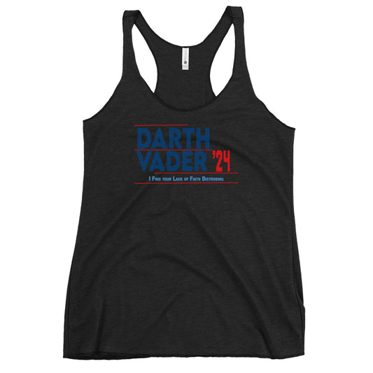 Darth Vader 2024 Women's Tri-Blend Racerback Tank Top - Fandom-Made