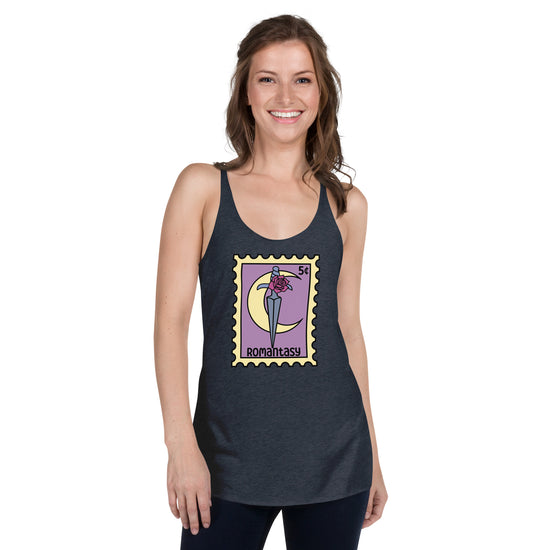 Romantasy Women's Tri-Blend Racerback Tank Top - Fandom-Made